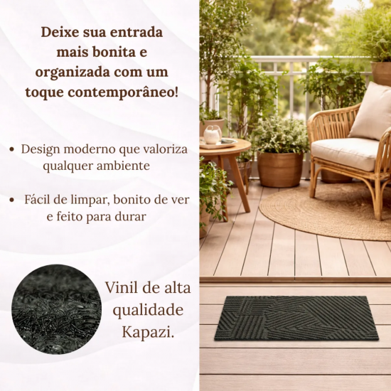 Tapete Capacho Vinil 50x80cm Kapazi Urbano Textura Tapete Capacho Vinil 50x80cm Kapazi Urbano Textura