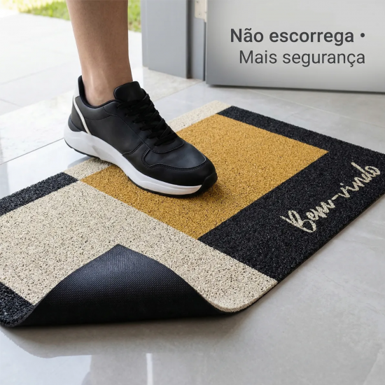 Tapete Capacho Vinil 50x80cm Kapazi Home Block Tapete Capacho Vinil 50x80cm Kapazi Home Block