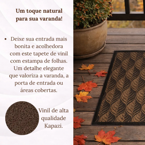 Tapete Capacho Vinil 50x80cm Kapazi Home Botanique Tapete Capacho Vinil 50x80cm Kapazi Home Botanique