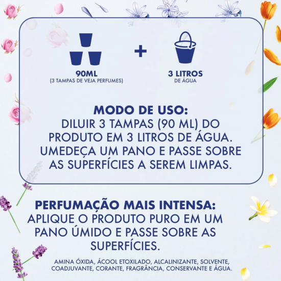 Limpador Perfumado Veja Tulipas da Holanda 1L
