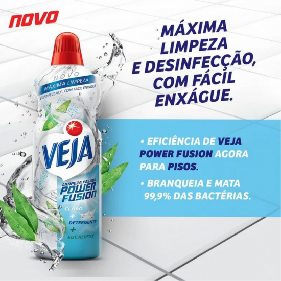 Limpeza Pesada 500ml Veja Fusion Eucalipto