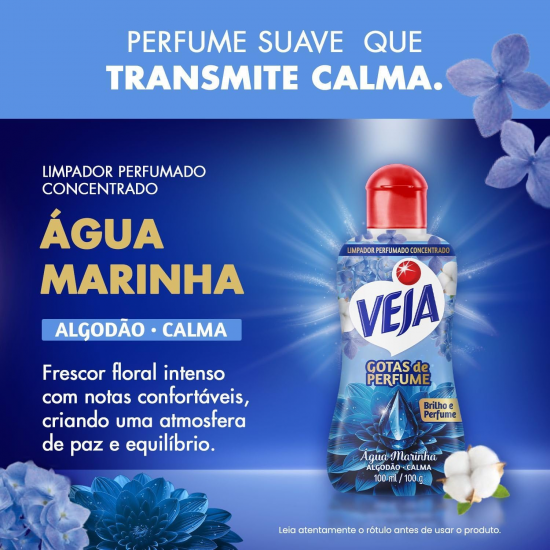 Aromatizante Essência Veja Água Marinha e Algodão 100ml