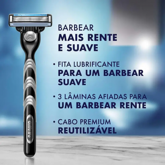 Carga para Aparelho de Barbear Gillette Mach3 com 2 unid