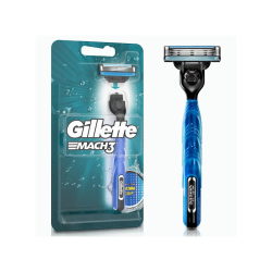 Aparelho de Barbear Gillette Mach3 Acqua Grip + 1 cartucho Aparelho de Barbear Gillette Mach3 Acqua Grip + 1 cartucho
