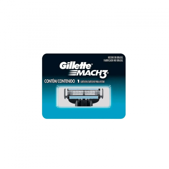 Carga para Aparelho de Barbear Gillette Mach3 com 1 unid