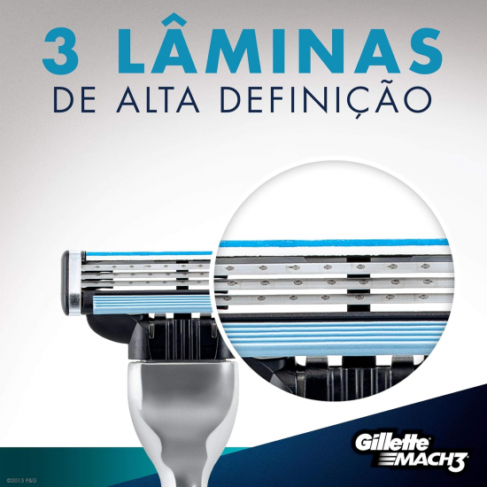 Carga para Aparelho de Barbear Gillette Mach3 com 1 unid