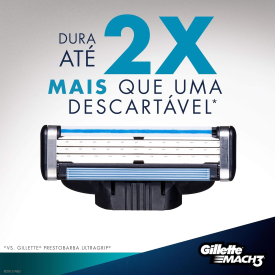 Carga para Aparelho de Barbear Gillette Mach3 com 1 unid