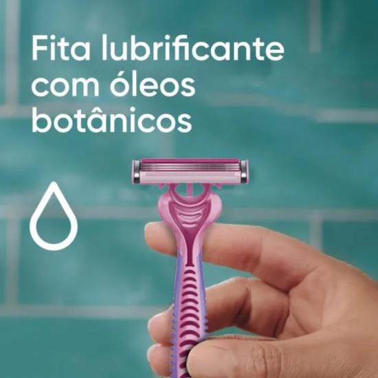 Aparelho de Barbear Gillette Prestobarba3 Feminino com 2 unidades