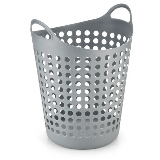 Cesto de Roupas Flexível Arthi 44 L Cinza Cesto de Roupas Flexível Arthi 44 L Cinza