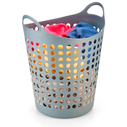 Cesto de Roupas Flexível Arthi 44 L Cinza