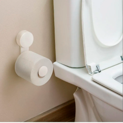 Porta Papel Higiênico Plástico Arthi com Fixação Adesivo 