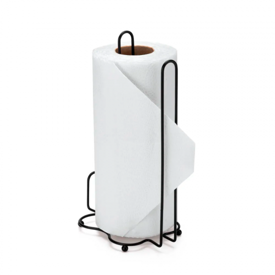 Porta Papel Toalha em Rolo de Bancada para Cozinha Arthi New Black Porta Papel Toalha em Rolo de Bancada para Cozinha Arthi New Black