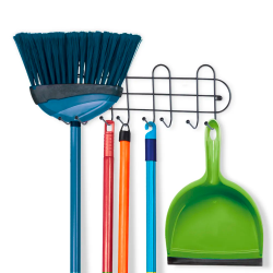 Suporte para Vassouras com Esferas Arthi Black Suporte para Vassouras com Esferas Arthi Black