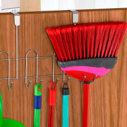 Suporte para Vassouras para Porta com Esferas Arthi Cromado Suporte para Vassouras para Porta com Esferas Arthi Cromado