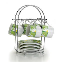 Suporte para Xícaras de Café Arthi Cromado