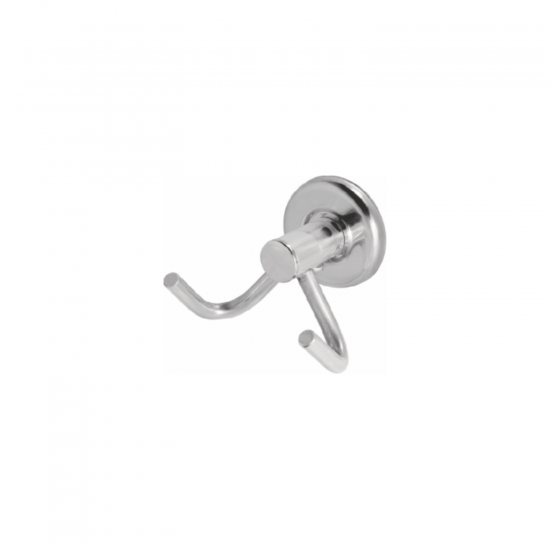 Cabide Duplo para Banheiro de Inox Hidrolar com 2 Ganchos