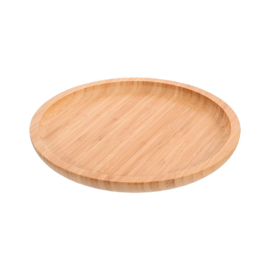 Bandeja em Bambu Redonda Bene Casa 25cm Bandeja em Bambu Redonda Bene Casa 25cm