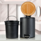 Lixeira Inox com Pedal 3L Bene Casa Casa Classic Tampa em Bambu Lixeira Inox com Pedal 3L Bene Casa Casa Classic Tampa em Bambu