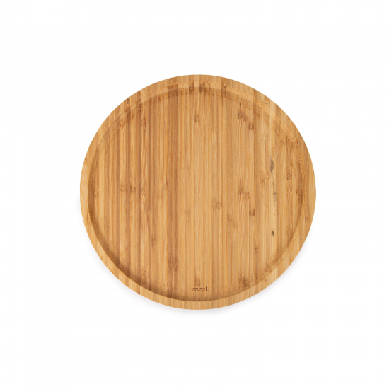 Bandeja de Bambu Giratória Redonda 35cm Mori Bandeja de Bambu Giratória Redonda 35cm Mori