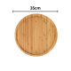 Bandeja de Bambu Giratória Redonda 35cm Mori Bandeja de Bambu Giratória Redonda 35cm Mori