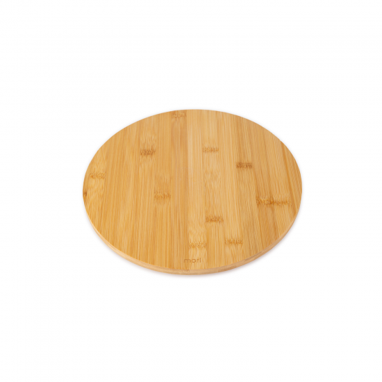 Bandeja de Bambu Giratória Redonda 30cm Mori