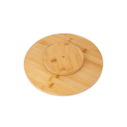 Bandeja de Bambu Giratória Redonda 30cm Mori