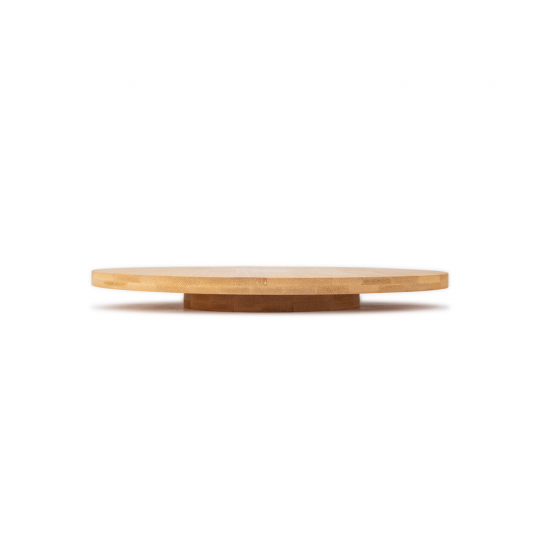 Bandeja de Bambu Giratória Redonda 30cm Mori