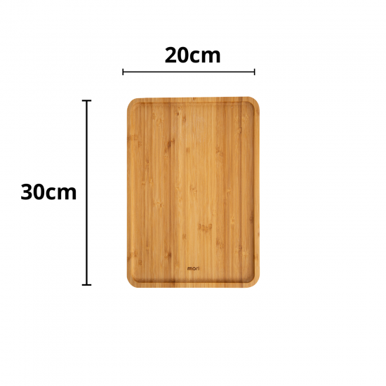 Bandeja de Bambu Retangular 20x30cm Mori