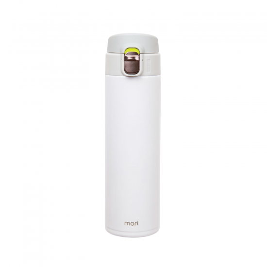 Garrafa Térmica Inox Parede Dupla Hedeby 500mL Mori Branco Garrafa Térmica Inox Parede Dupla Hedeby 500mL Mori Branco