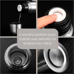 Garrafa Térmica Inox 500 mL Birka Mori