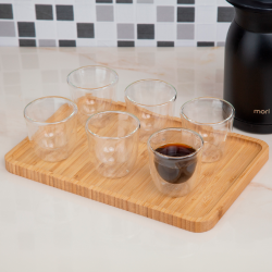 Jogo de Copo de Vidro Duplo 80 mL Mori c/6