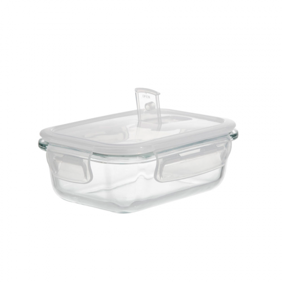 Pote de Vidro Retangular 370mL Mori Pote de Vidro Retangular 370mL Mori