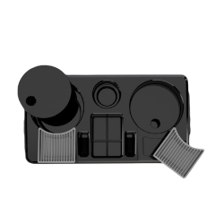 Bandeja para Café Unitermi Servire 2 Preta