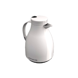 Garrafa Térmica de Rosca Bule 500mL Unitermi Paris Branca