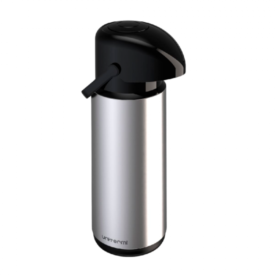 Garrafa Térmica de Pressão 1,8L Unitermi Verona Inox Garrafa Térmica de Pressão 1,8L Unitermi Verona Inox