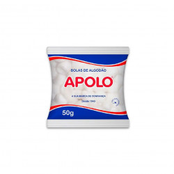 Algodão Bolas Apolo 50g Branco Algodão Bolas Apolo 50g Branco