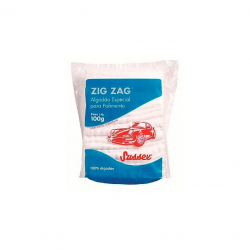 Algodão Especial para Polimento Zig Zag 100g Algodão Especial para Polimento Zig Zag 100g
