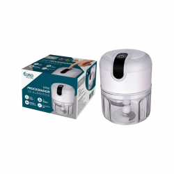 Mini Processador de Alimentos Elétrico Euro Recarregável