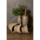 Cesto de Fibra Natural e Algodão com Alça Paramount Cinza 33x28cm Cesto de Fibra Natural e Algodão com Alça Paramount Cinza 33x28cm