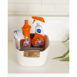 Cesto de Algodão com Alça Paramount Branco 35x25x12cm Cesto de Algodão com Alça Paramount Branco 35x25x12cm