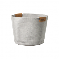 Cesto de Algodão com Alça Paramount Cinza 35X30cm Cesto de Algodão com Alça Paramount Cinza 35X30cm