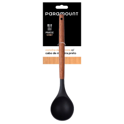 Concha de Feijão de Silicone Cabo Madeira Paramount Preto