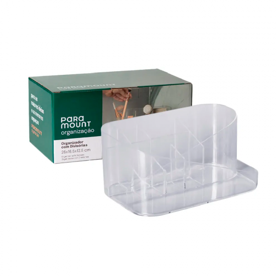 Organizador Paramount Diamond 26x16,5x12,5cm c/ Divisórias Organizador Paramount Diamond 26x16,5x12,5cm c/ Divisórias