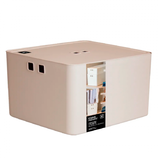 Organizador c/ Tampa Paramount Fly 36,2 Lt Creme Organizador c/ Tampa Paramount Fly 36,2 Lt Creme