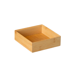 Organizador Empilhável Paramount em Bambu 15,2x15,2x5,1cm Organizador Empilhável Paramount em Bambu 15,2x15,2x5,1cm