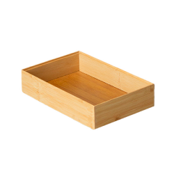Organizador Empilhável Paramount em Bambu 22,8x15,2x5,1cm Organizador Empilhável Paramount em Bambu 22,8x15,2x5,1cm