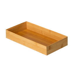 Organizador Empilhável Paramount em Bambu 30,5x15,2x5,1cm Organizador Empilhável Paramount em Bambu 30,5x15,2x5,1cm