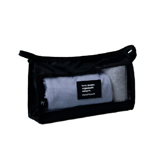 Necessaire para Viagem Envelope Paramount 26x15cm Preto Necessaire para Viagem Envelope Paramount 26x15cm Preto