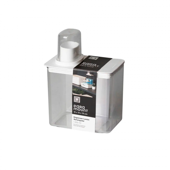 Porta Sabão em Pó Paramount Lumini Branco 1,3L Porta Sabão em Pó Paramount Lumini Branco 1,3L