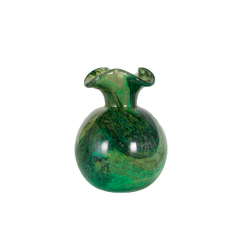 Vaso Decorativo em Vidro Paramount Murano 12x16cm Verde Esmeralda Vaso Decorativo em Vidro Paramount Murano 12x16cm Verde Esmeralda